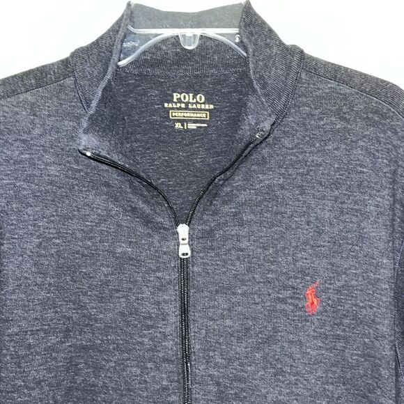 Polo by Ralph Lauren Performance w/Pony 1/2 Zipper T Neck Sweatshirt Sweater XL - Picture 7 of 8